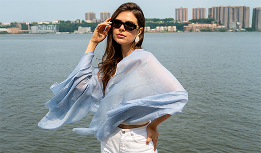 Red, White, and Blue: Your Independence Day Ensemble with Maneesha Ruia's Scarves