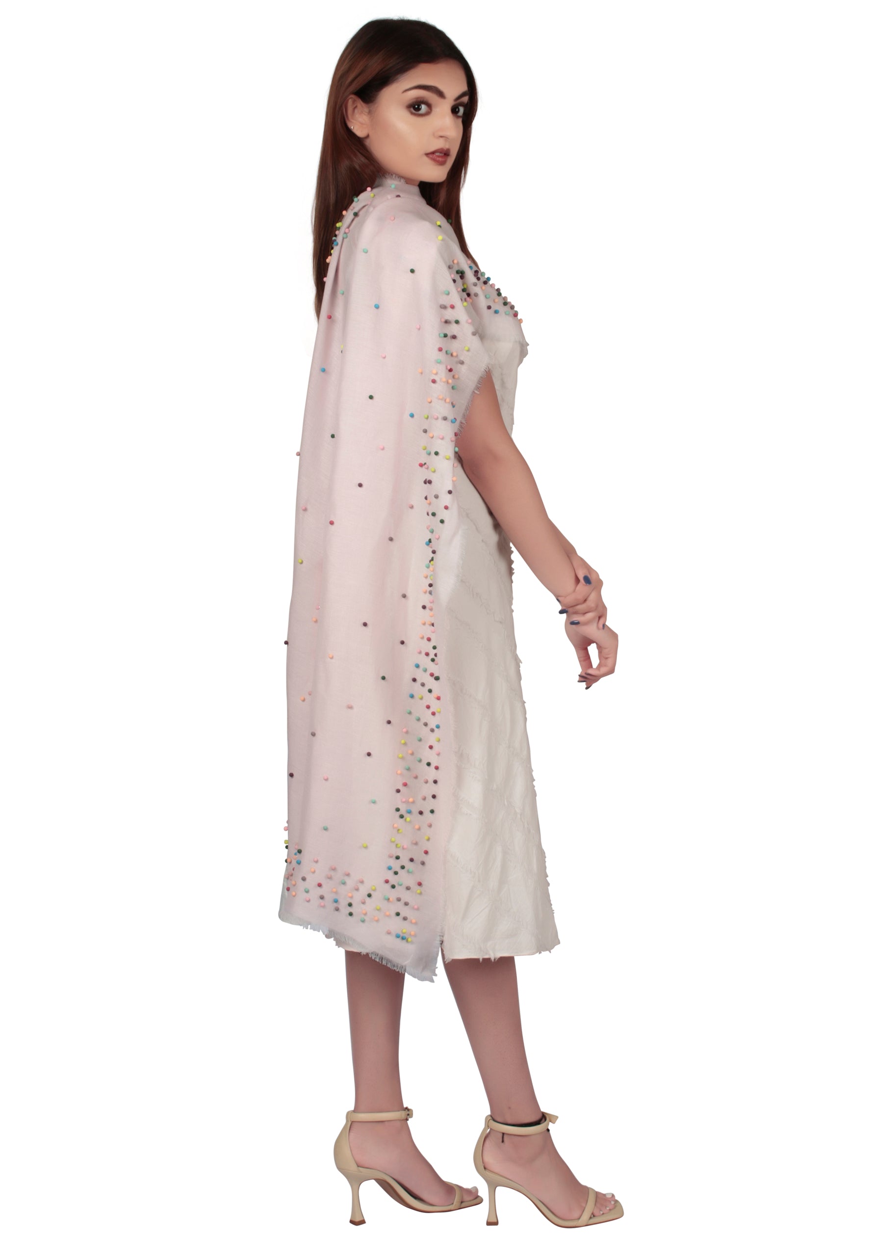 Pink Linen & Modal Scarf
Multi-colored Pearls