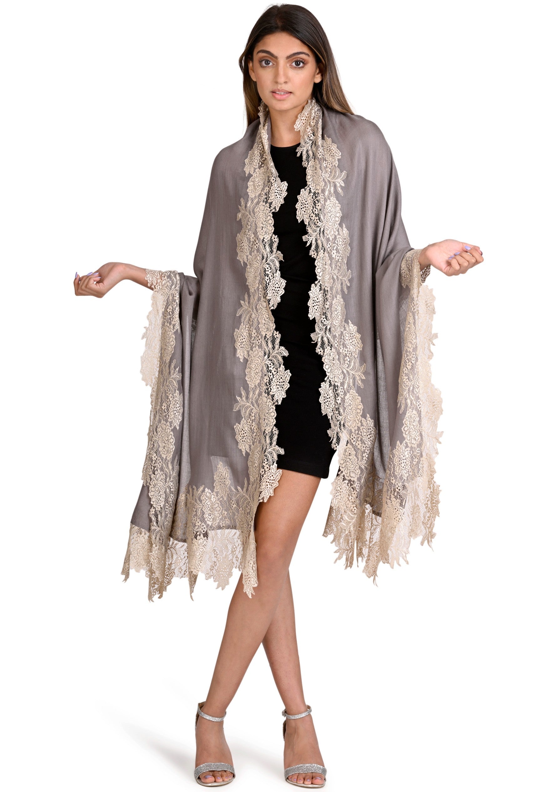 Mousse Wool & Silk Scarf
Silver Lace