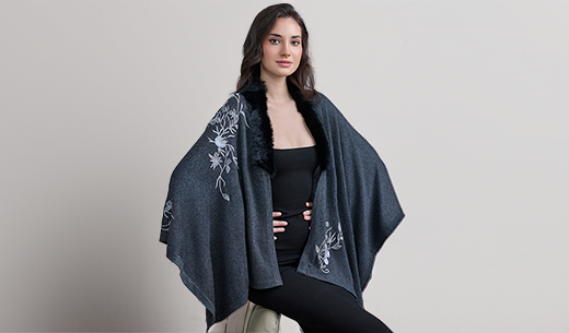 Late Summer Looks Styled with Our Ponchos, Sleeveless Jackets, and Scarves