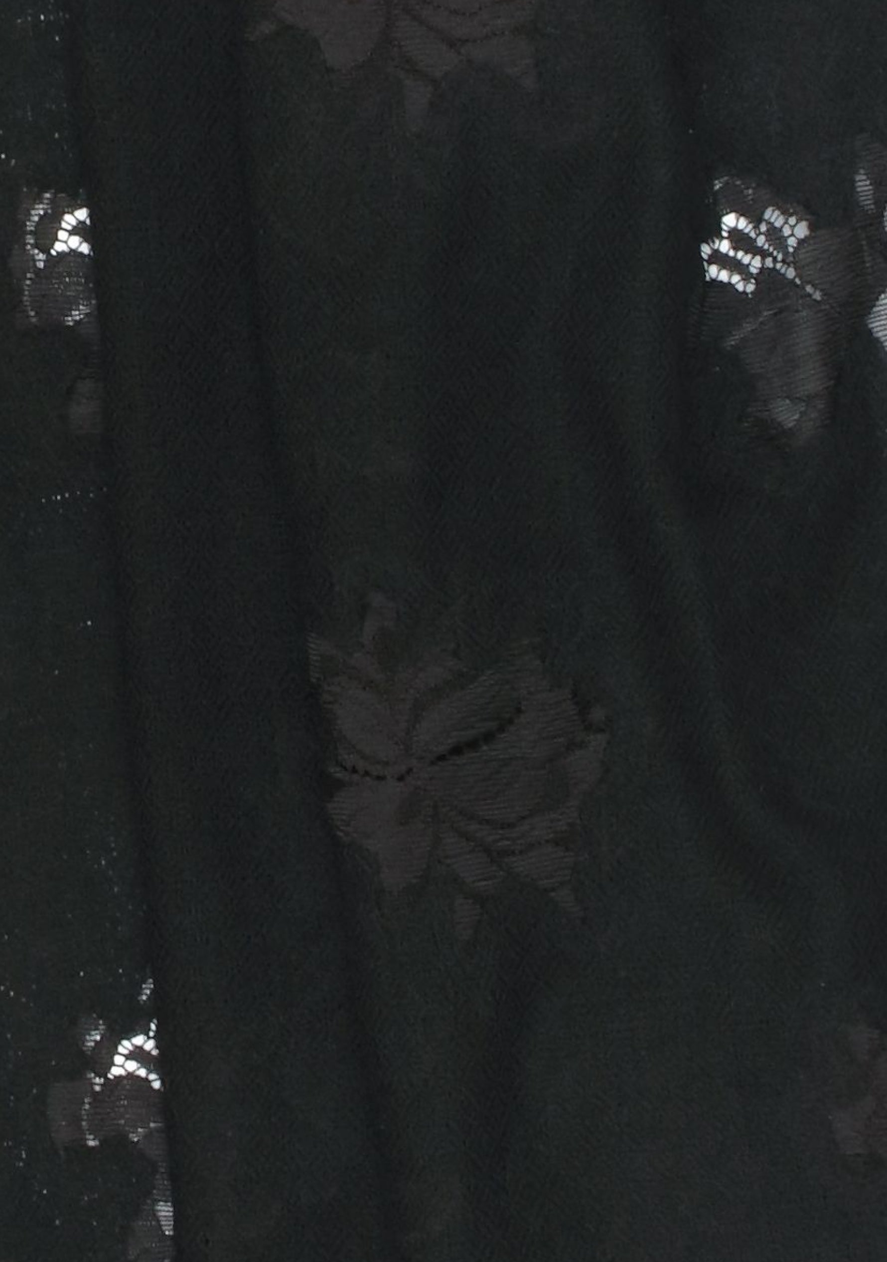 Black Cashmere Scarf with Black Chantilly Lace