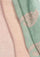 Lt. Sage Green & Peanut Ombre Linen Scarf Peanut Lace