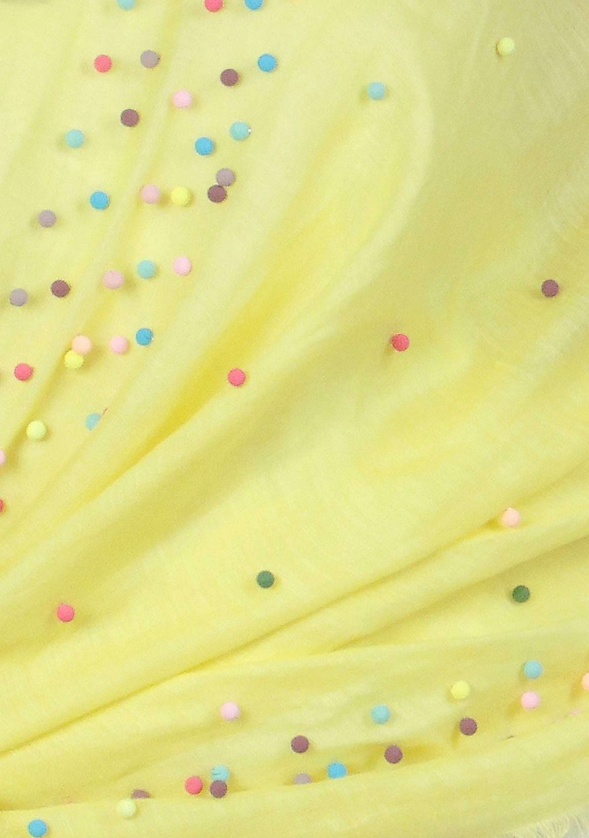 Yellow Linen & Modal Scarf
Multi-colored Pearls