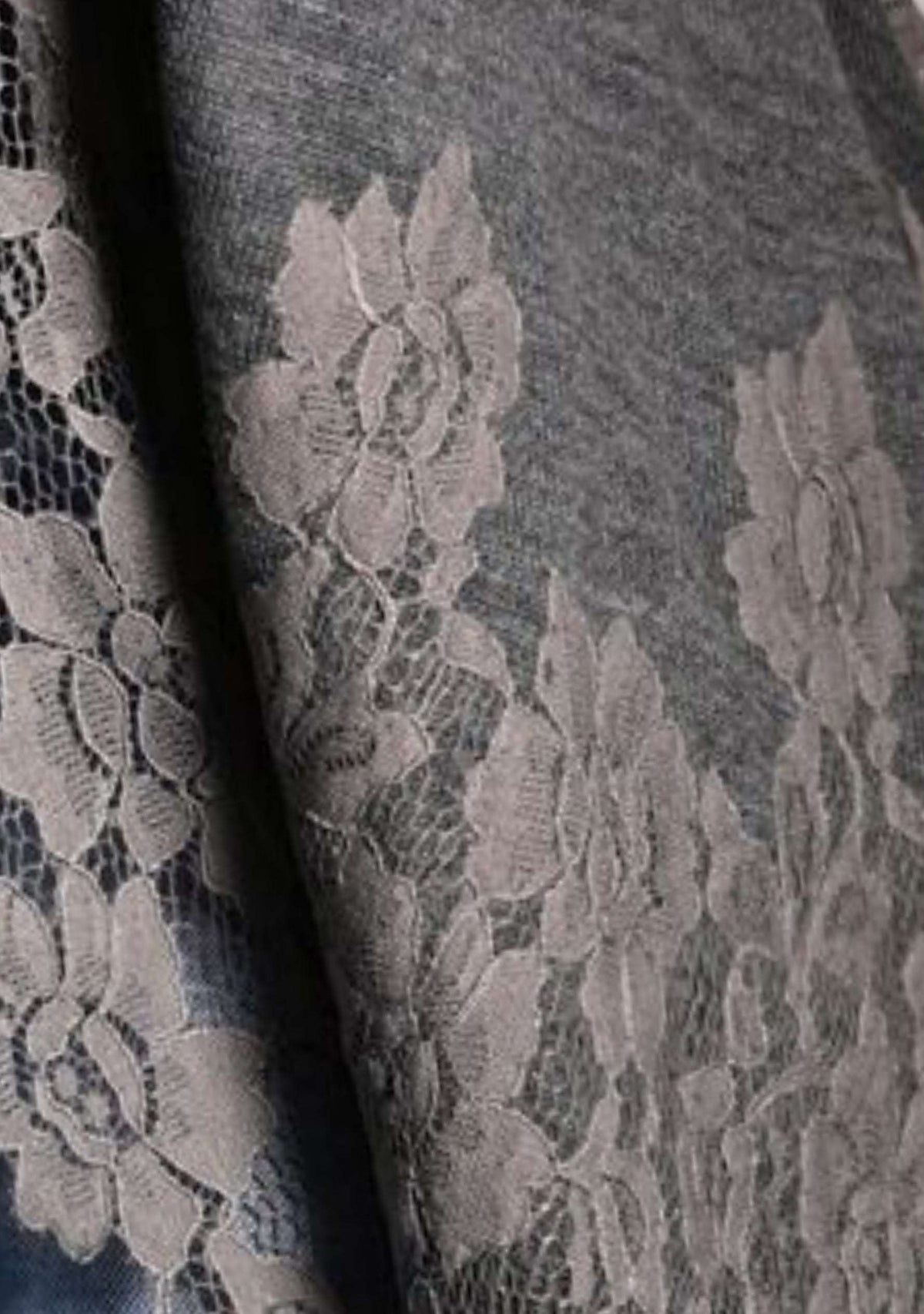Dk. Gray & Gray Melange Wool Sleeveless Jacket Gray Lace
