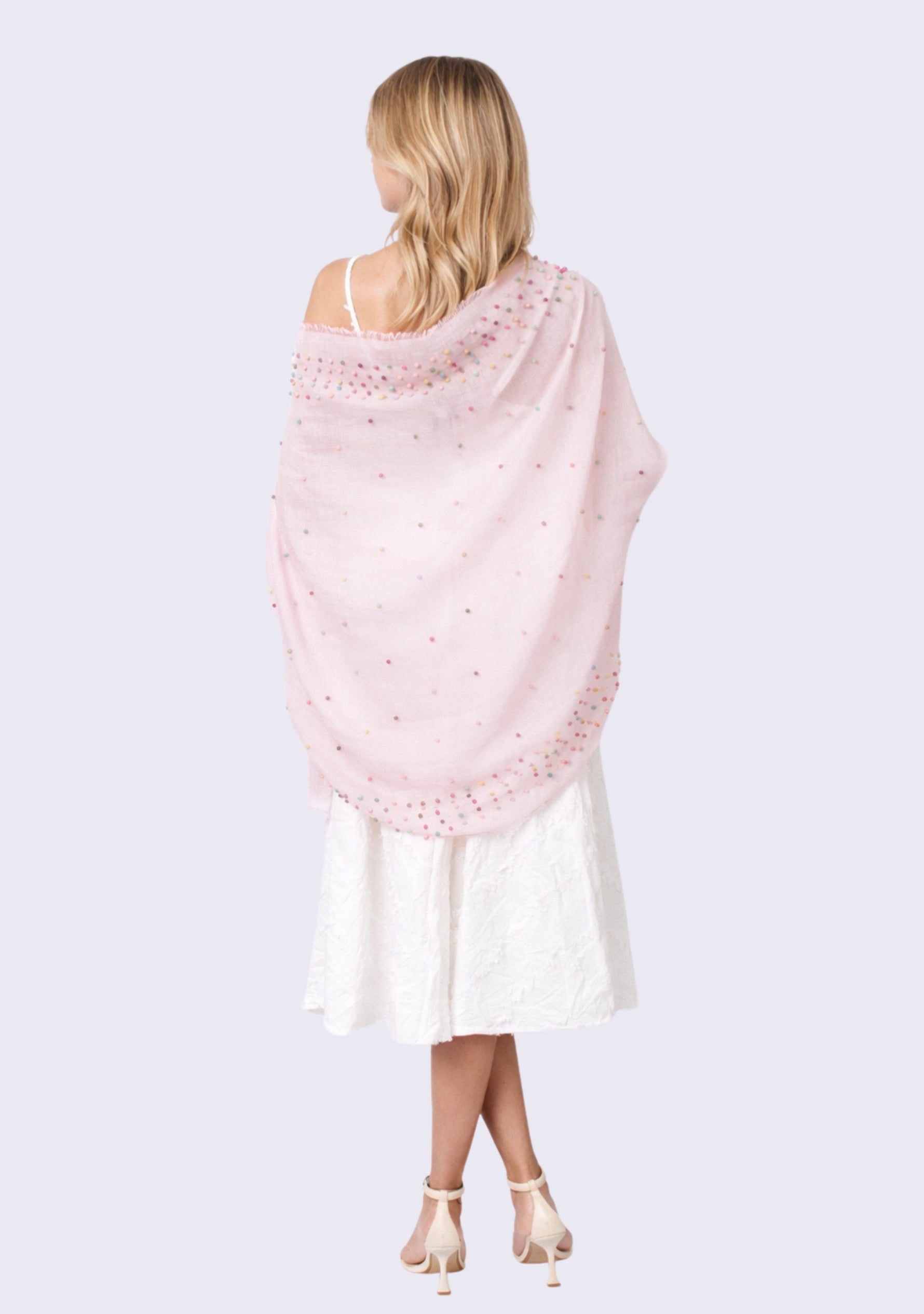 Pink Linen & Modal Scarf
Multi-colored Pearls