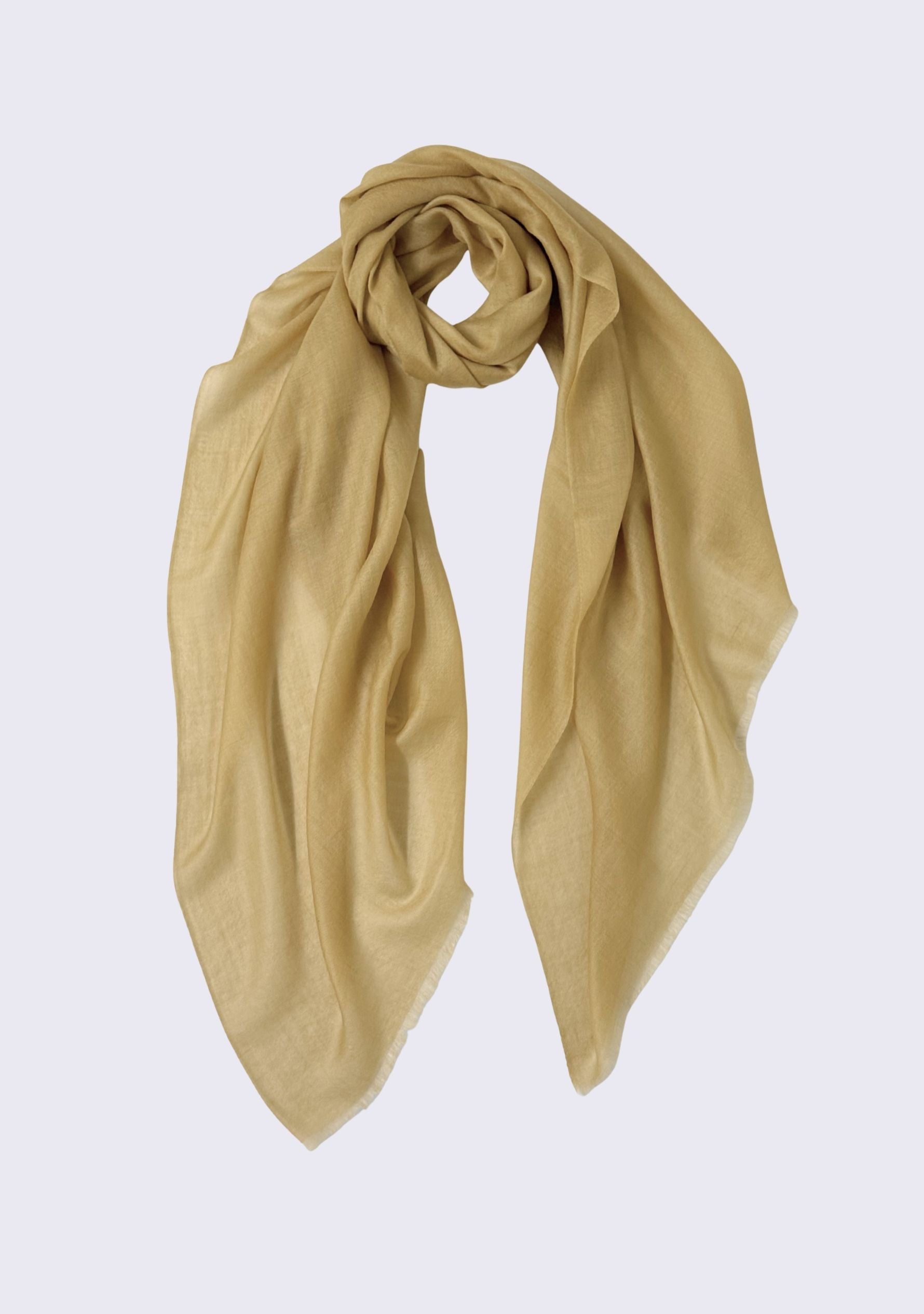 Sand Superfine Cashmere Pashmina Scarf