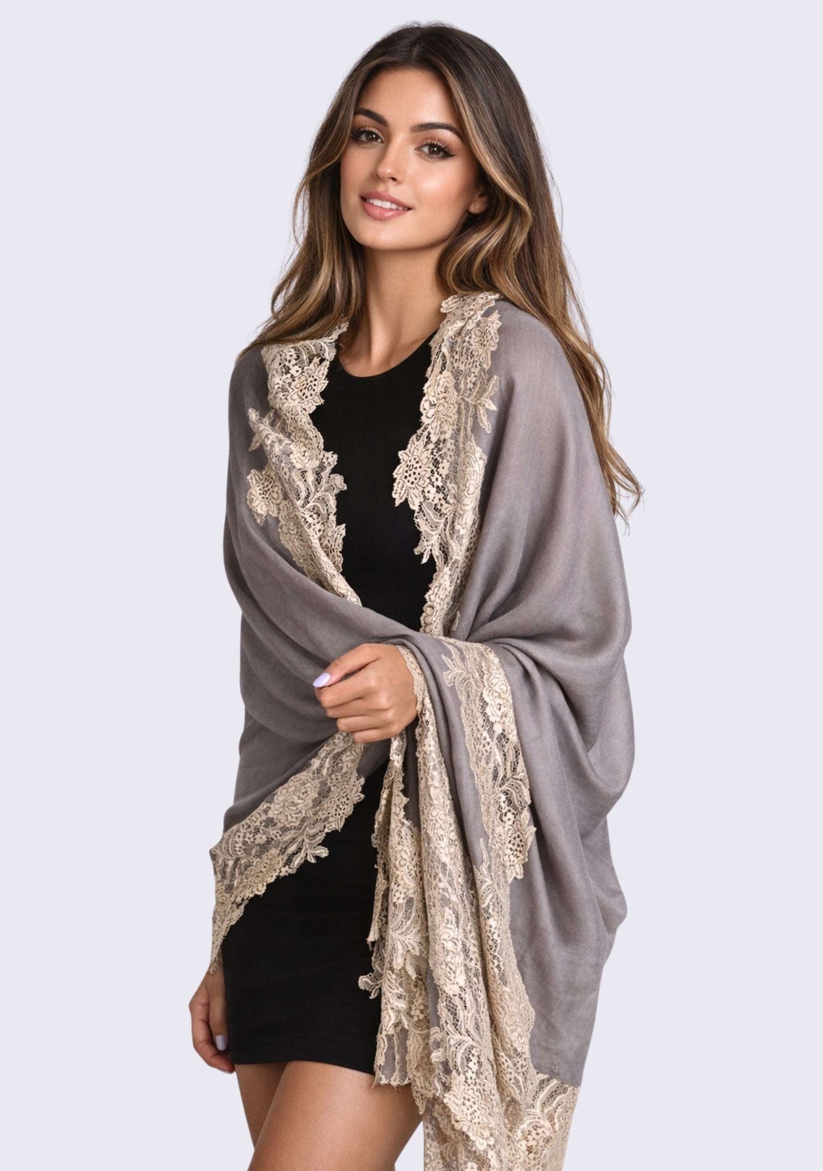 Mousse Wool & Silk Scarf
Silver Lace