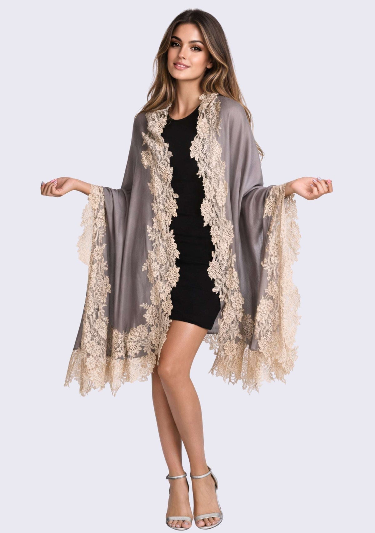 Mousse Wool & Silk Scarf
Silver Lace