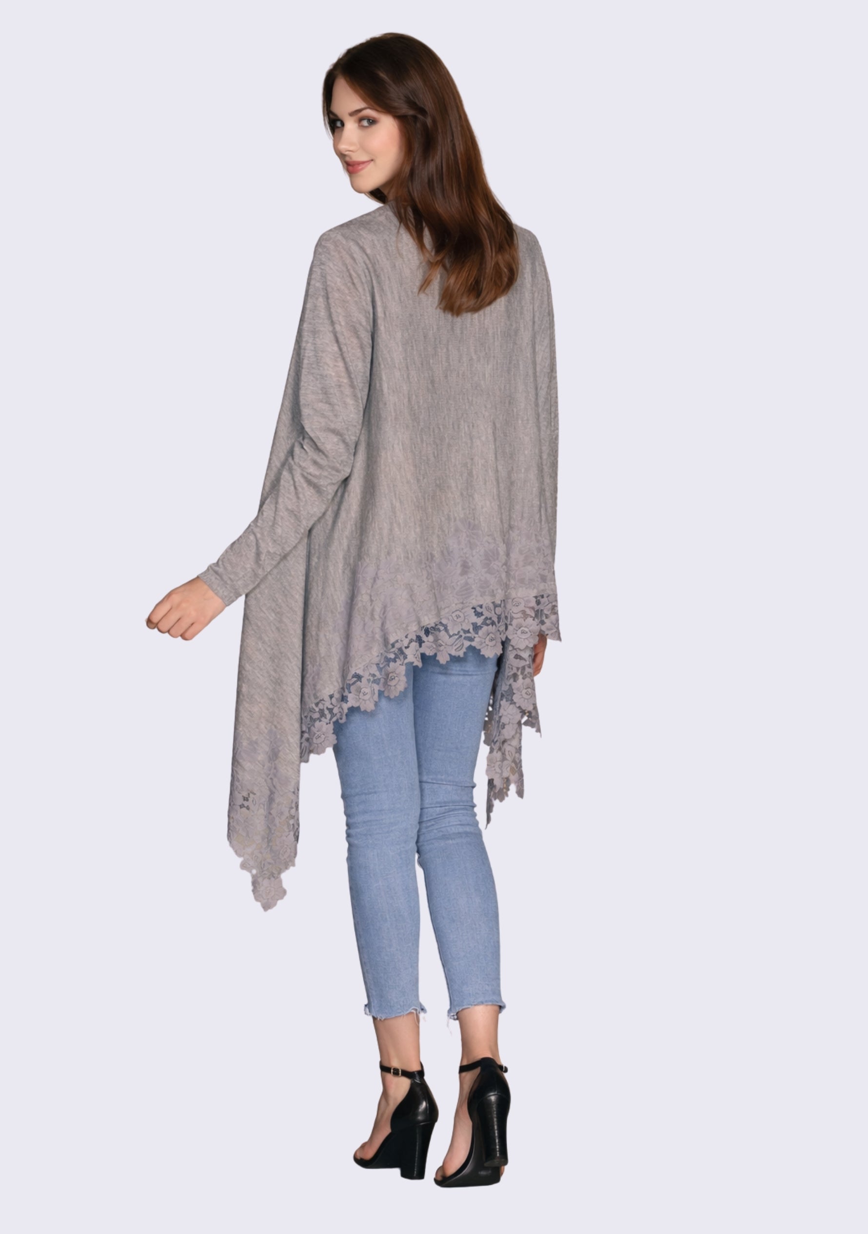 Taupe Melange Wool Jacket
Mousse Lace