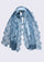 Powder Blue Modal Scarf Blue Lace