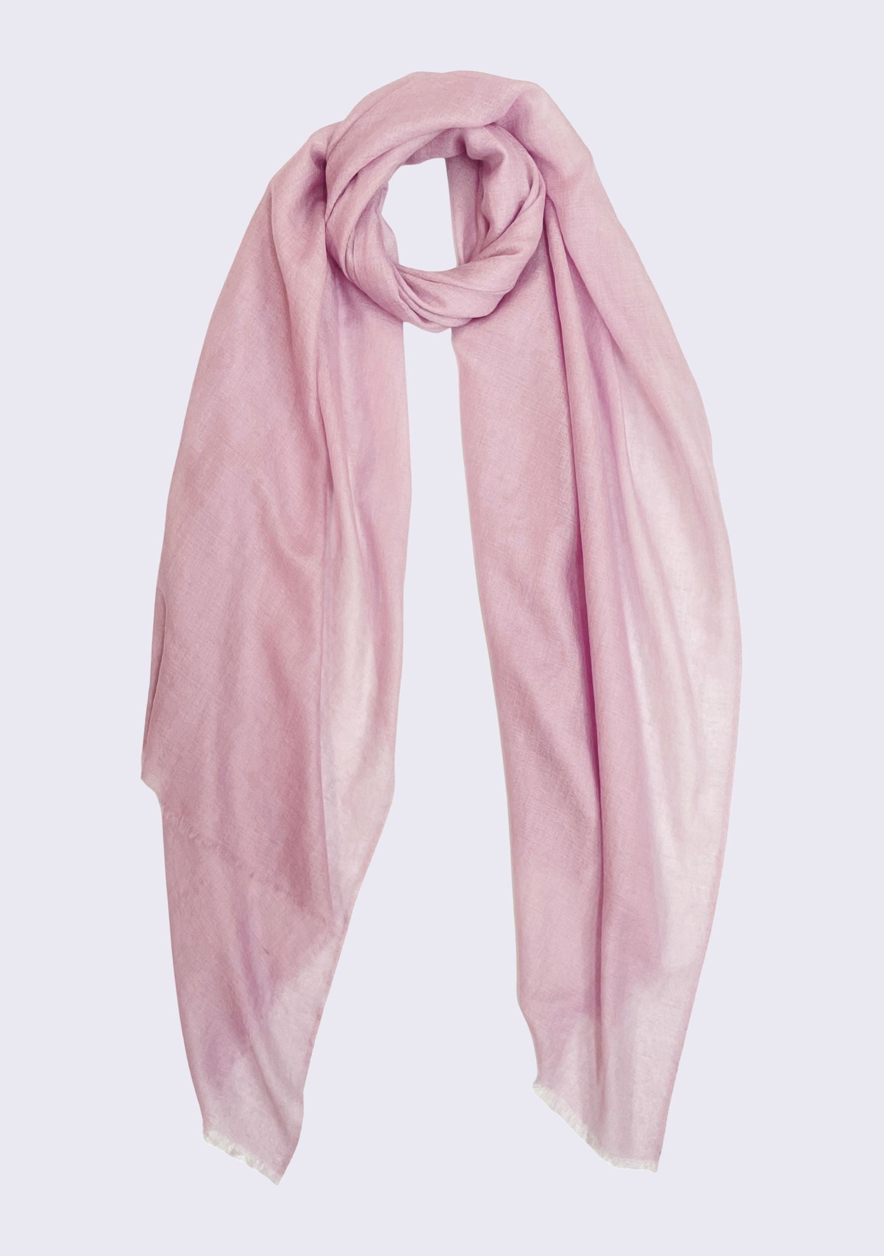 Soft Pink Superfine Cashmere Pashmina Scarf