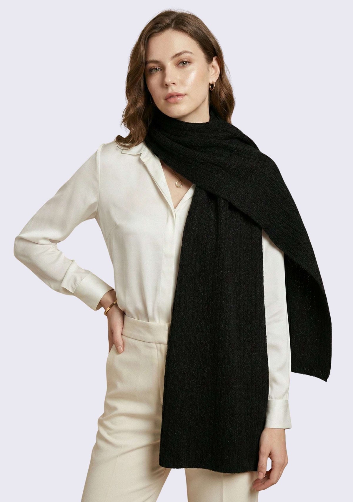 Black Wool Muffler