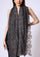 Charcoal Melange Wool Scarf Charcoal Lace & Silver Swarovski