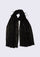 Black scarf with embellishments on a white background
