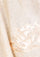 Oatmeal Melange Wool PonchoLt. Gold Applique