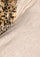 Oatmeal Melange Wool Poncho Tiger Faux Fur