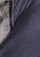Denim Blue Melange Wool Poncho Gray Faux Fur