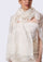 Ivory Linen & Modal Scarf Ivory Lace Panels