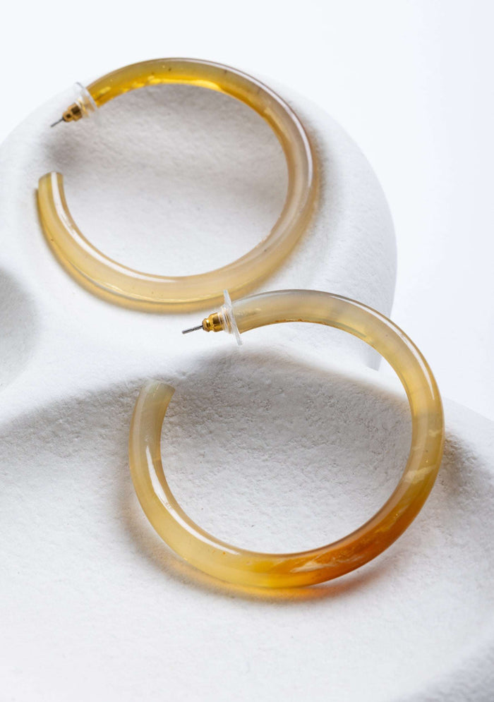 Buffalo Horn Hoops jewelry