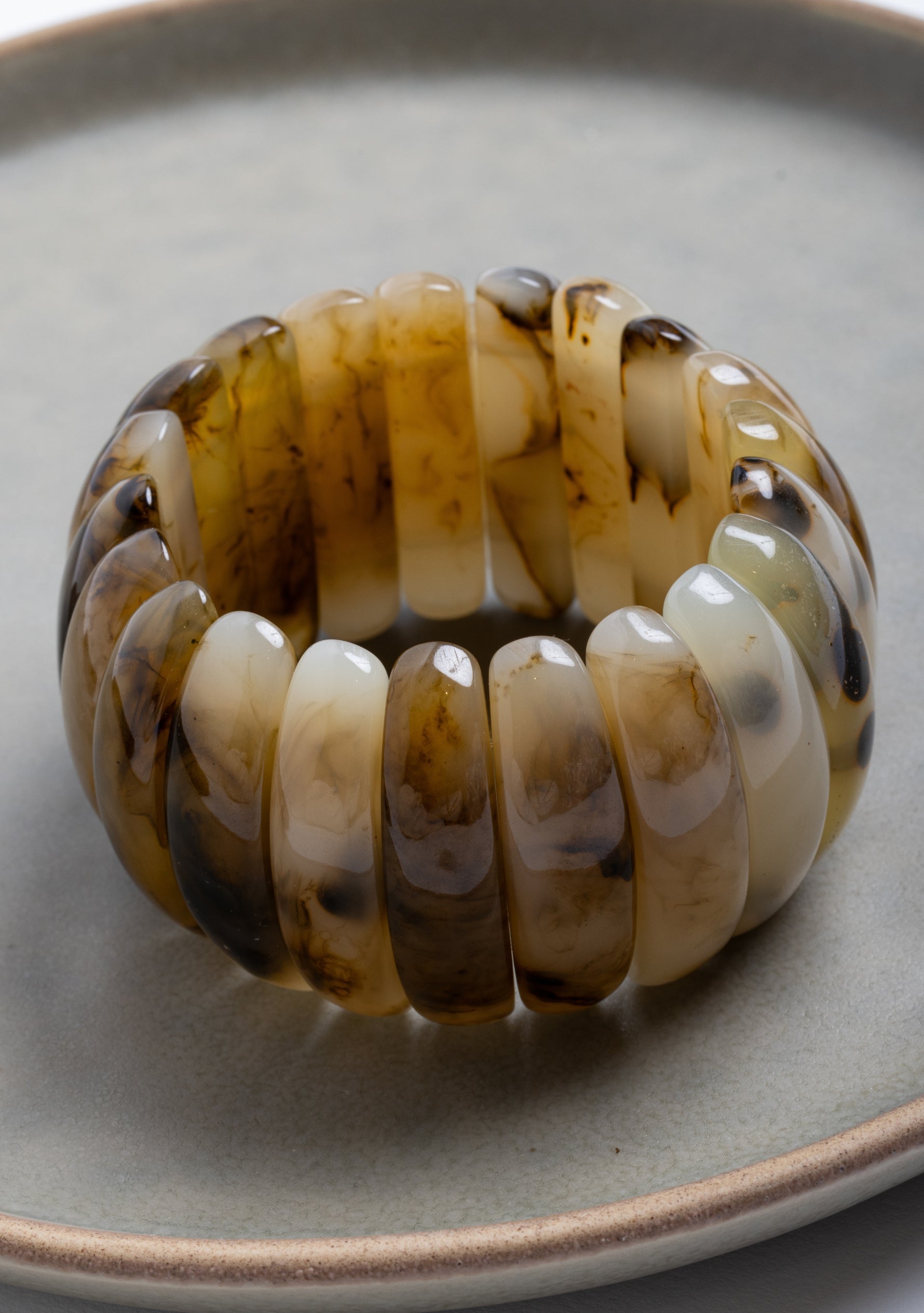 Natural Stretchable Resin Bracelet