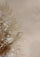 Beige Cashmere Scarf Beige Feather & Satin Appliques