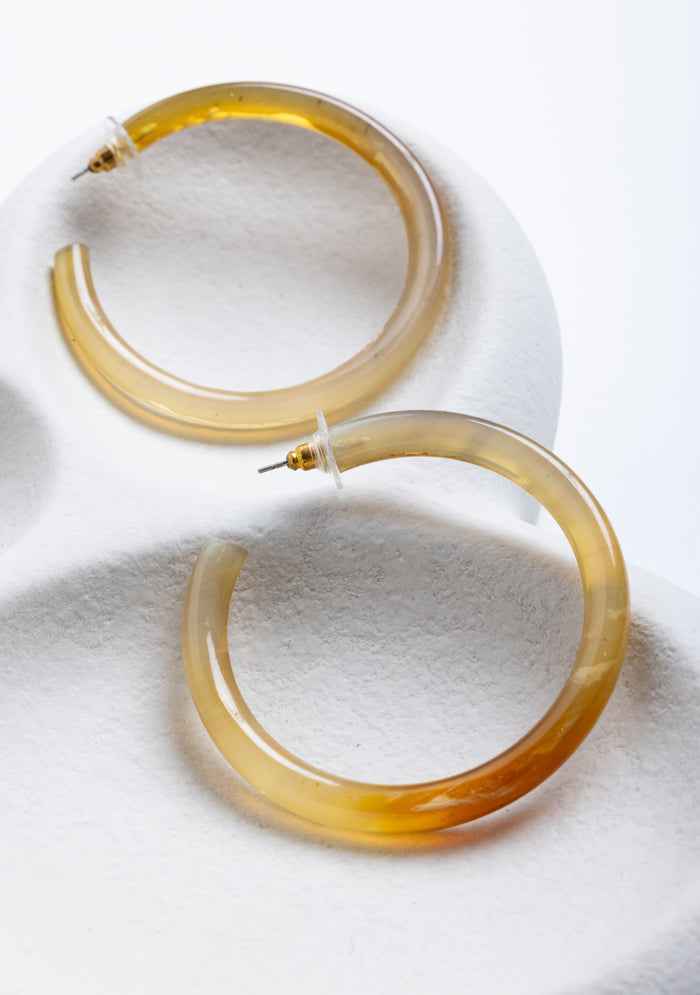 Buffalo Horn Hoops jewelry