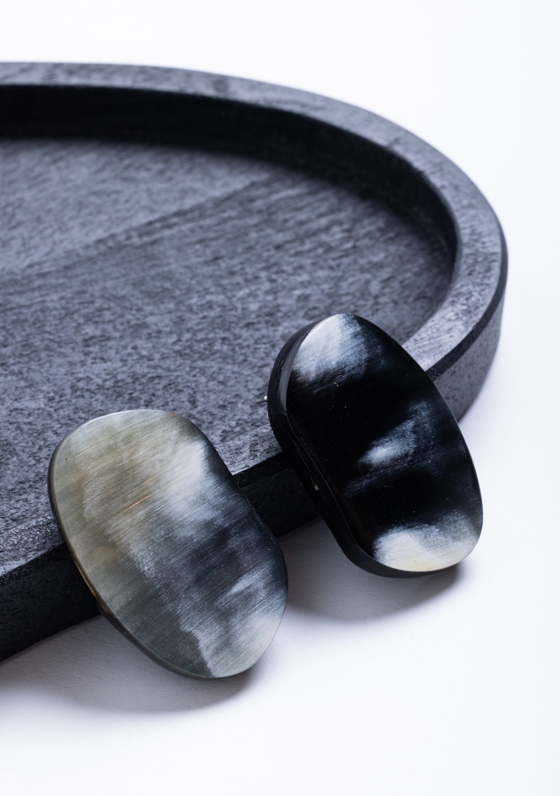 Natural Buffalo Horn Earrings