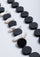 Black Buffalo Horn Disk, White Shell Disk & White Baroque Pearl Necklace jewelry
