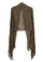 Dk. Khaki Cashmere Scarf Bronze Beads