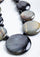 Reversible Black-Natural Buffalo Horn Disk Necklace