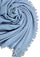 Lt. Blue Knitted Fine Wool & Cashmere Wrap Silver Lurex