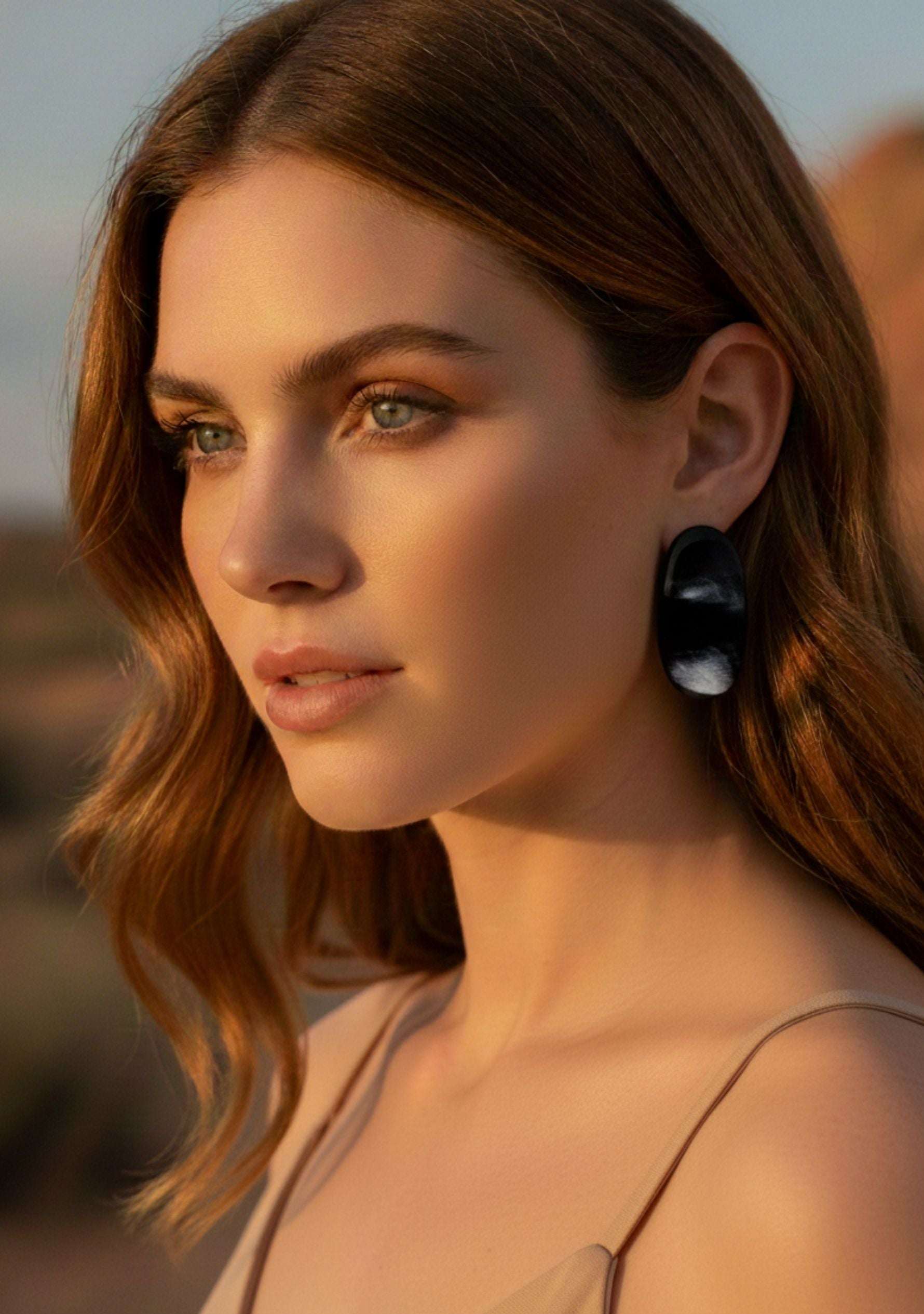 Natural Buffalo Horn Earrings jewelry