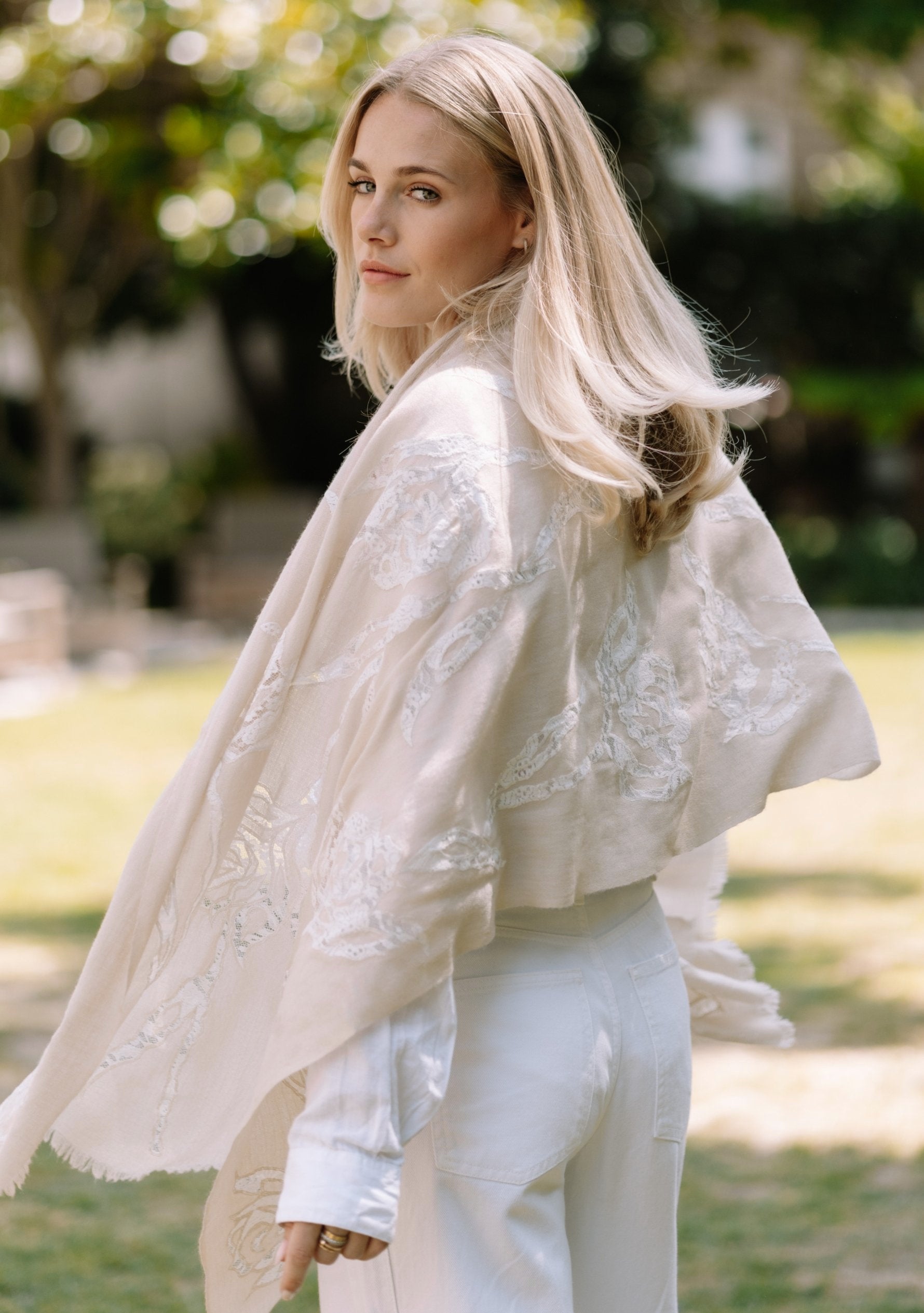 Beige Cashmere Scarf
Ivory Lace