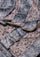 Gray Floral Lace ScarfTwo-Tone Gray Faux Fur