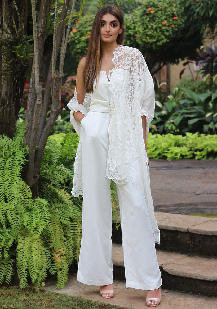 Ivory Linen & Modal Scarf
Ivory Lace