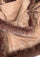 Camel Cashmere Stole Camel Fox Fur & Floral Lace