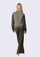 Dk. Olive & Frappe Leopard Jacquard Jacket and Dk. Olive Pant Lounge Set