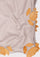 Mousse Cashmere Scarf Brown Suede Applique