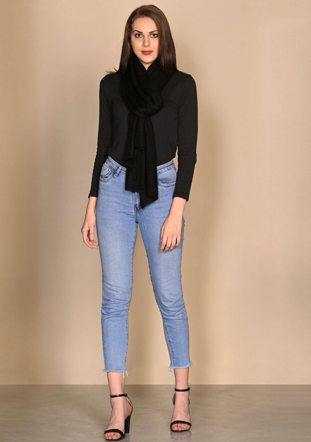 Black Wool Muffler
