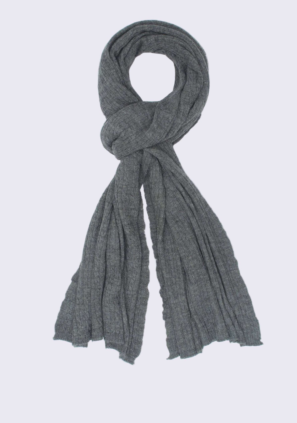Dk. Gray Melange Wool Muffler