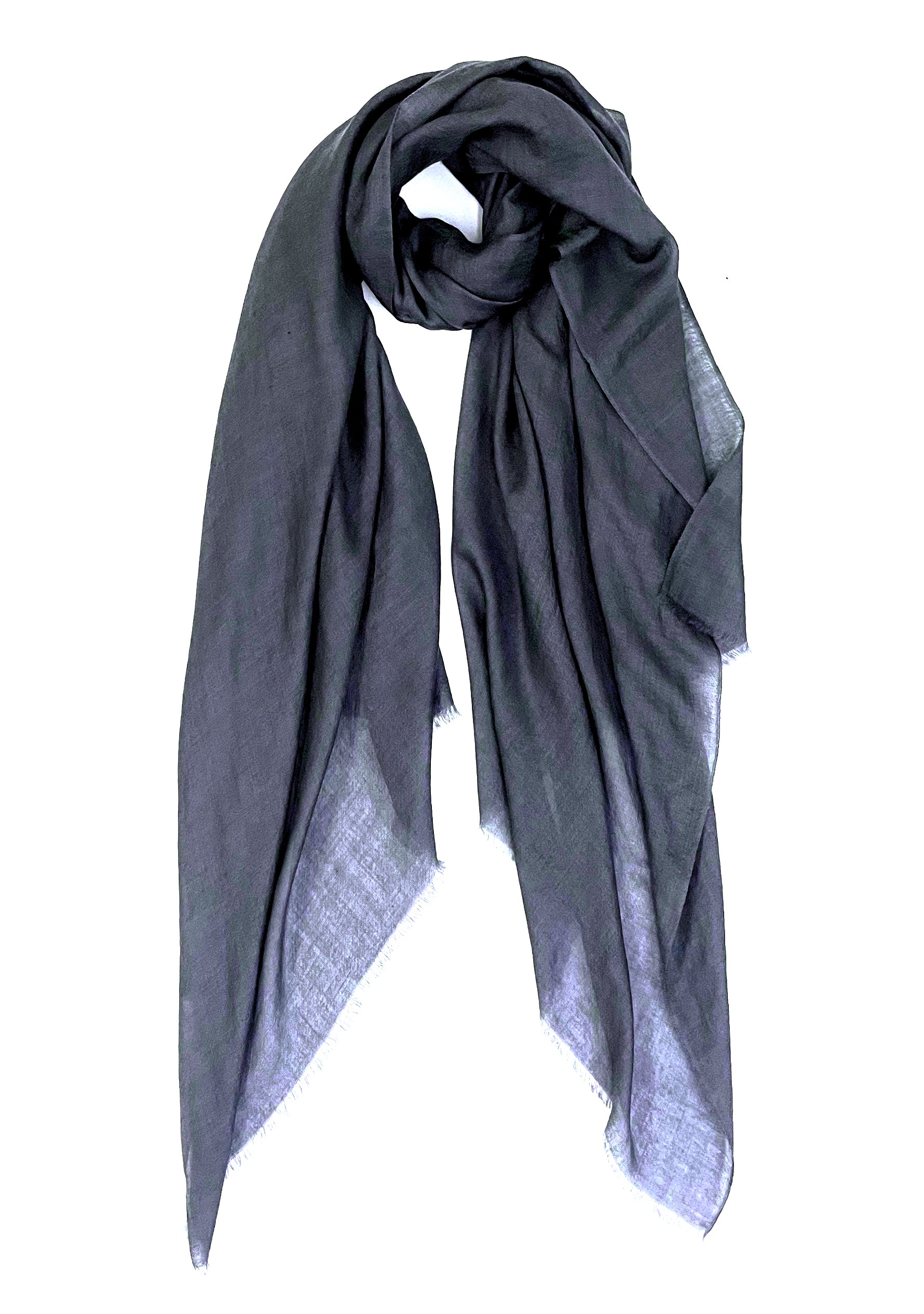 Charcoal Superfine Cashmere Pashmina Scarf