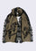 Maneesha Ruia Taupe Cashmere Scarf — black floral embroidery with black filigree lace border and soft cashmere