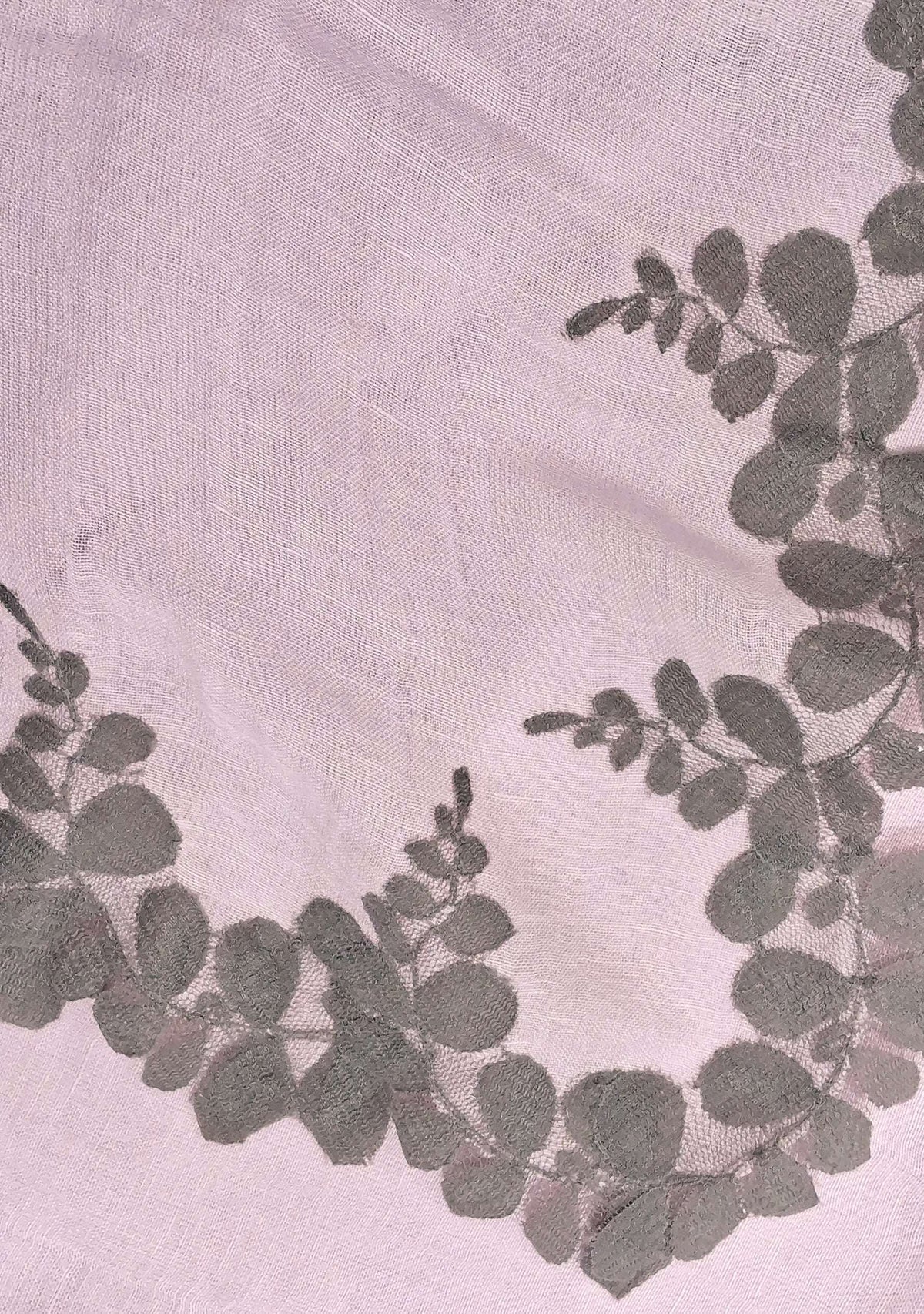 maneesharuia baby pink linen modal scarf