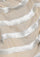 Beige wool and silk scarf with white fringe panels