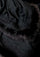 Black cashmere wrap with brown, fox fur, and black floral lace luxury designer wrap for women