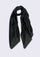 Maneesha Ruia black superfine cashmere pashmina scarf, luxury designer scarf for women