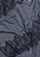 Charcoal melange wool and silk scarf with black lace