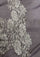 Mousse wool and silk scarf with silver lace