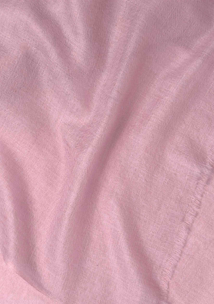 Soft pink superfine cashmere pashmina scarf