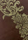 Maneesha Ruia Brown Fine Wool Scarf Gold Metallic Embroidery and Brown Fringes